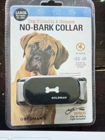 Goldman's No-Bark Training Dog Collar Friendly and Humane - Large