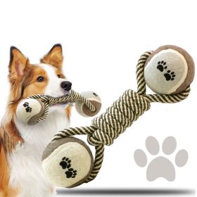 Braided Rope Toy for Aggressive Chewers, Helps Clean Teeth, Safe & Bite Resistant Toothbrush Stick for Puppies & Midsize Dogs