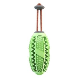 Training SqueakyFill with Treats and Watch the Fun Helps withTeething and Clean Teeth, Bite-Resistant Bouncy Rubber Ball