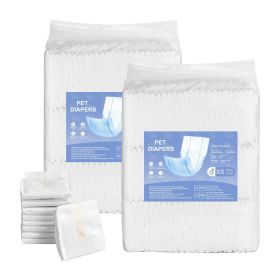 VEVOR Disposable Male Dog Diapers, Super Absorbent Male Dog Wraps, 360 Â° Leak-Proof Belly Bands with Wetness Indicator for Doggies in Heat, Training
