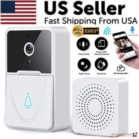 Wireless Security WiFi Smart Doorbell With Intercom and Video Camera, Night Vision and Door Bell