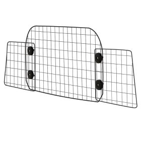 VEVOR Car Barrier, 35.4"-60.6" Adjustable Car Divider for Front Seat or Cargo Area, Universal-Fit Back Seat Heavy-Duty Wire Mesh