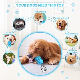 PIFFZEDO Dog Toy for Aggressive Chewing Dogs Made of Natural Rubber When They Chew, it Squeaks Toy for Large Medium ,Dog ,Tough & Durable (Blue)