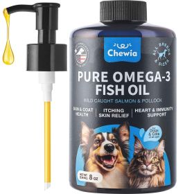Fish Oil for Dogs 8 oz Fish Oil for Skin, Coat.  Dog Supplement