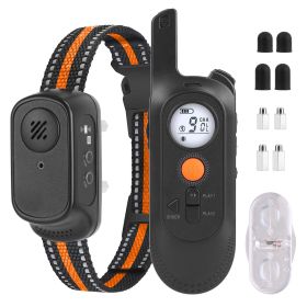 984FT Dog Training Collar IP65 Waterproof Pet Beep Vibration Electric Shock Collar 3 Channels Rechargeable Transmitter Receiver Trainer and More