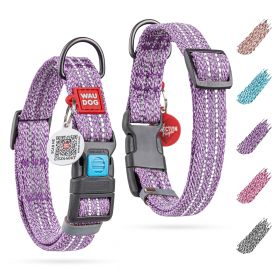 Reflective Cotton Dog Collar Eco Friendly Not Made of Nylon, This Collar is for Small to Medium Dogs 14-23 inch Neck Sizes