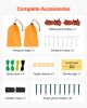 VEVOR Electric Fence Netting, 35" H x 164' L, PE Net Fencing with Posts & Double-Spiked Stakes, Utility Portable Mesh for Goats, Sheep, Lambs, Deer