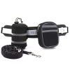 Waist Belt for Running with Your Dog Hands Free, Comfortable Handle Strong Dog Leash Set Highly Reflective Threads for Medium and Large Dogs