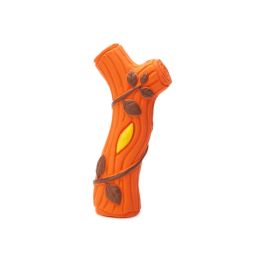 Squeaky Football, Branch & Ball Fetch and Play - Latex Rubber Dog Toy Balls, Play Fetch (Color: Red)