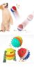 Red White & Blue Pet Chew Toy Interactive Treat Dispenser Squeaks & Bounce Toy with Rope for Aggressive Dog Chewers