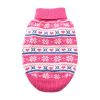 Combed Cotton Snowflake and Hearts Dog Sweater